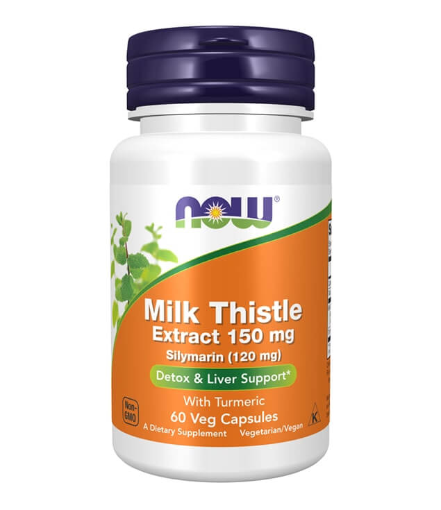 NOW FOODS | MILK THISTLE EXTRACT 150 MG DETOX & LIVER SUPPORT VEG CAPSULES